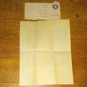 Vintage Letter Art Poster